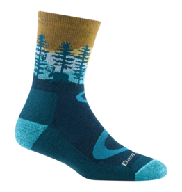 Darn Tough Darn Tough Women's Hike/Trek Northwoods Micro Crew Midweight with Cushion Dark Teal Medium