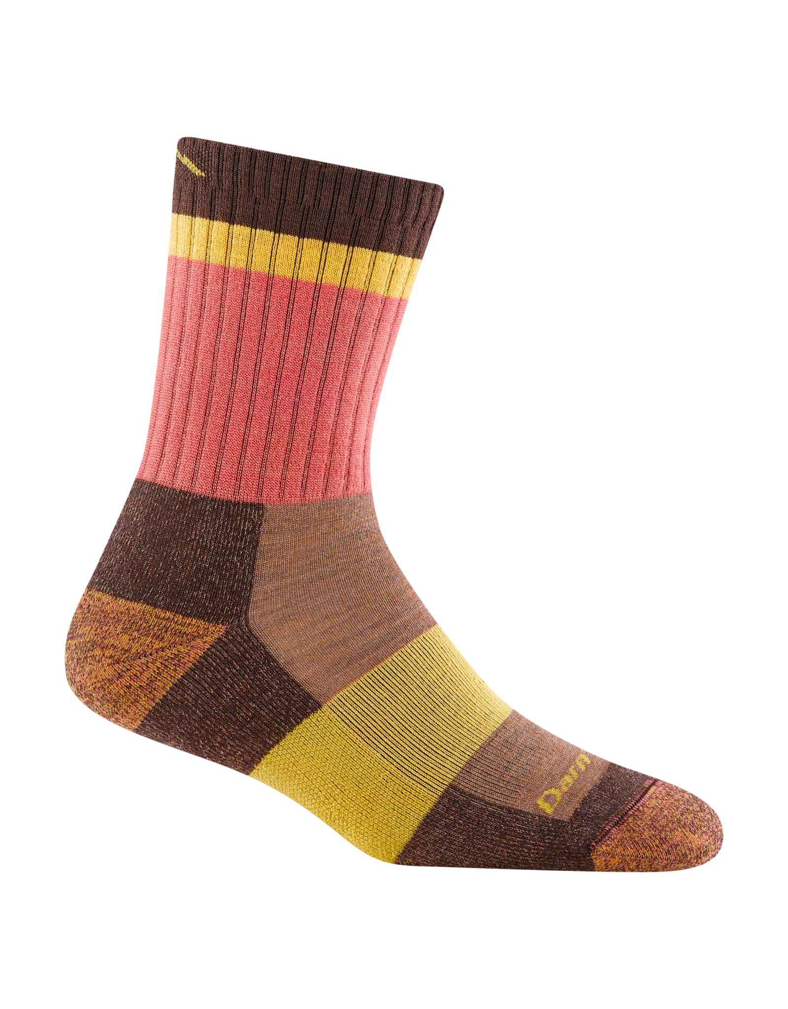 Darn Tough Socks Darn Tough Women's Hike/Trek Hiker Micro Crew Midweight with Cushion Earth Medium