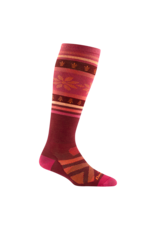 Darn Tough Socks Darn Tough Women's Snow Alpine OTC Lightweight Burgundy Small