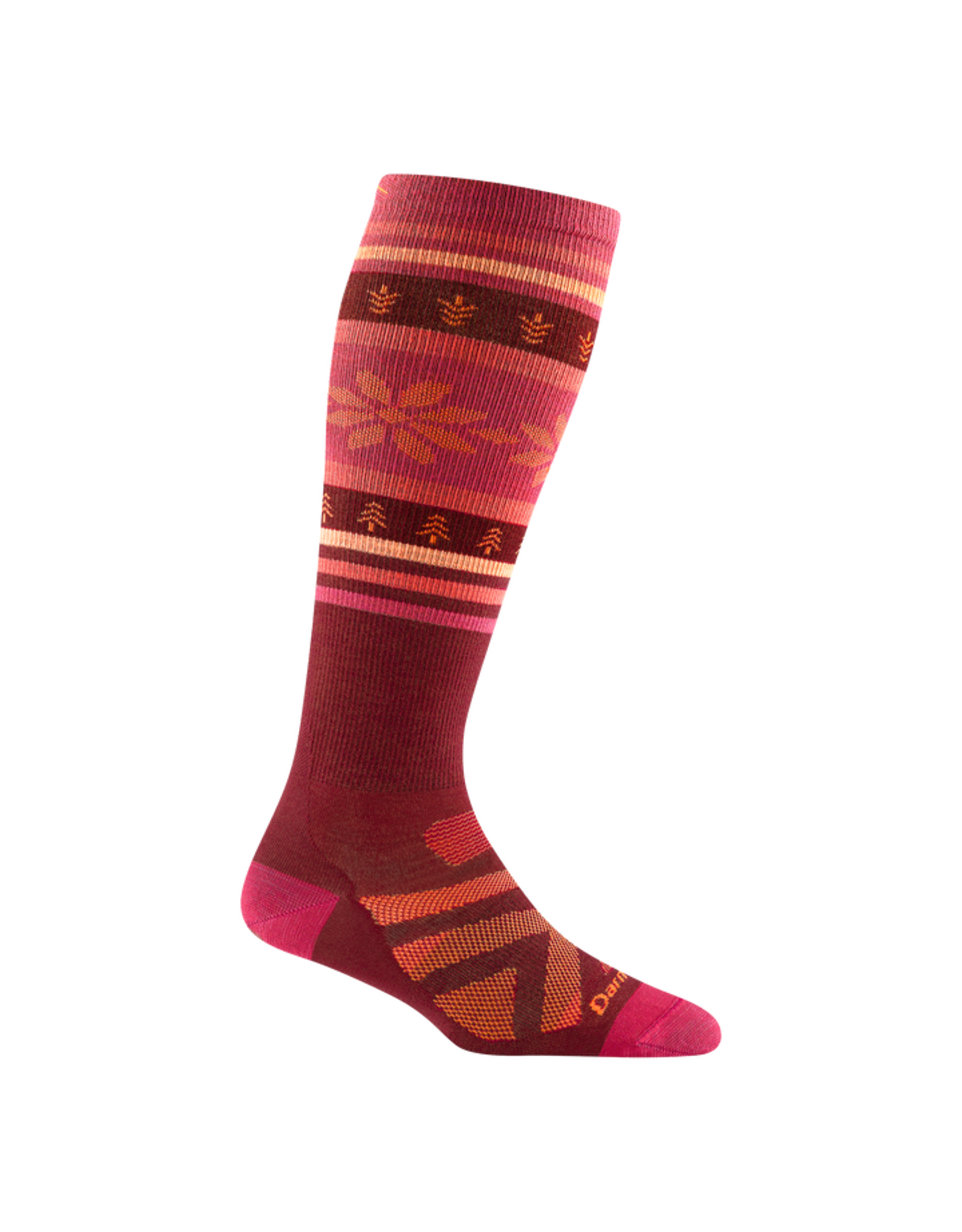 Darn Tough Socks Darn Tough Women's Snow Alpine OTC Lightweight Burgundy Small