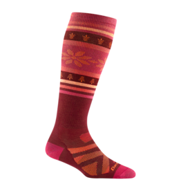 Darn Tough Socks Darn Tough Women's Snow Alpine OTC Lightweight Burgundy Small