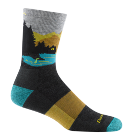 Darn Tough Socks Darn Tough Men's Hike/Trek Close Encounters Micro Crew Midweight with Cushion Charcoal Large