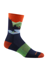 Darn Tough Socks Darn Tough Men's Hike/Trek Close Encounters Micro Crew Midweight with Cushion Eclipse Large