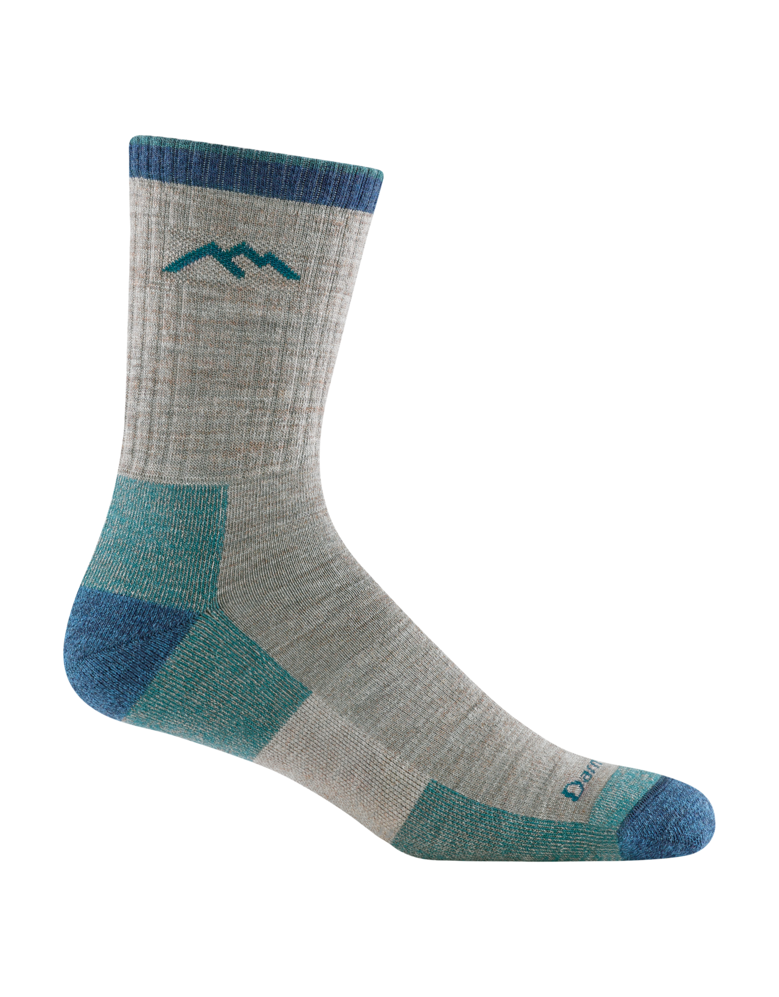 Darn Tough Socks Darn Tough Men's Hike/Trek Hiker Micro Crew Midweight with Cushion Rye Medium