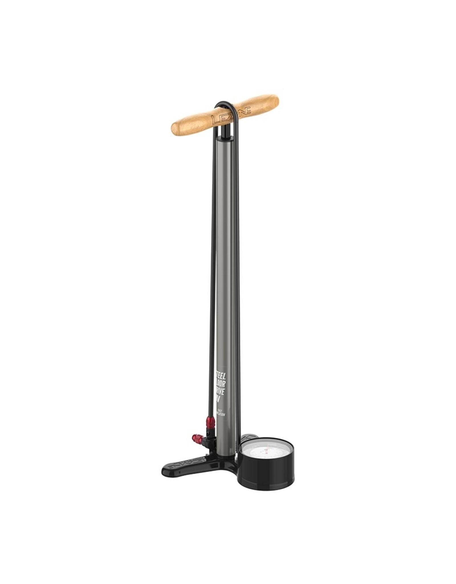 Lezyne Lezyne, Steel Floor Drive HV, Floor Pump, ABS-1 Pro, Flat Grey