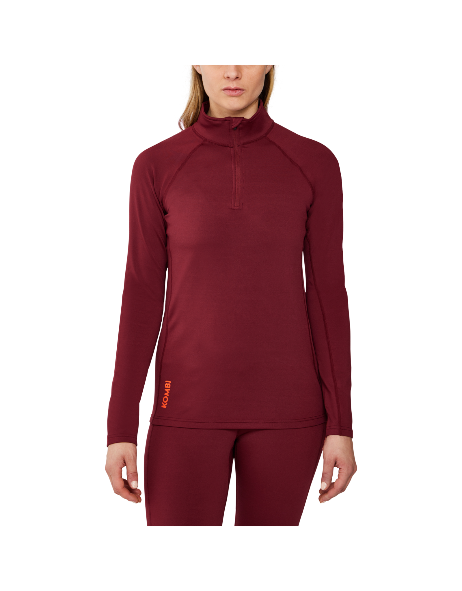Kombi Kombi REDHEAT EXTREME ZIP TOP WOMEN-ROSEWOOD RED