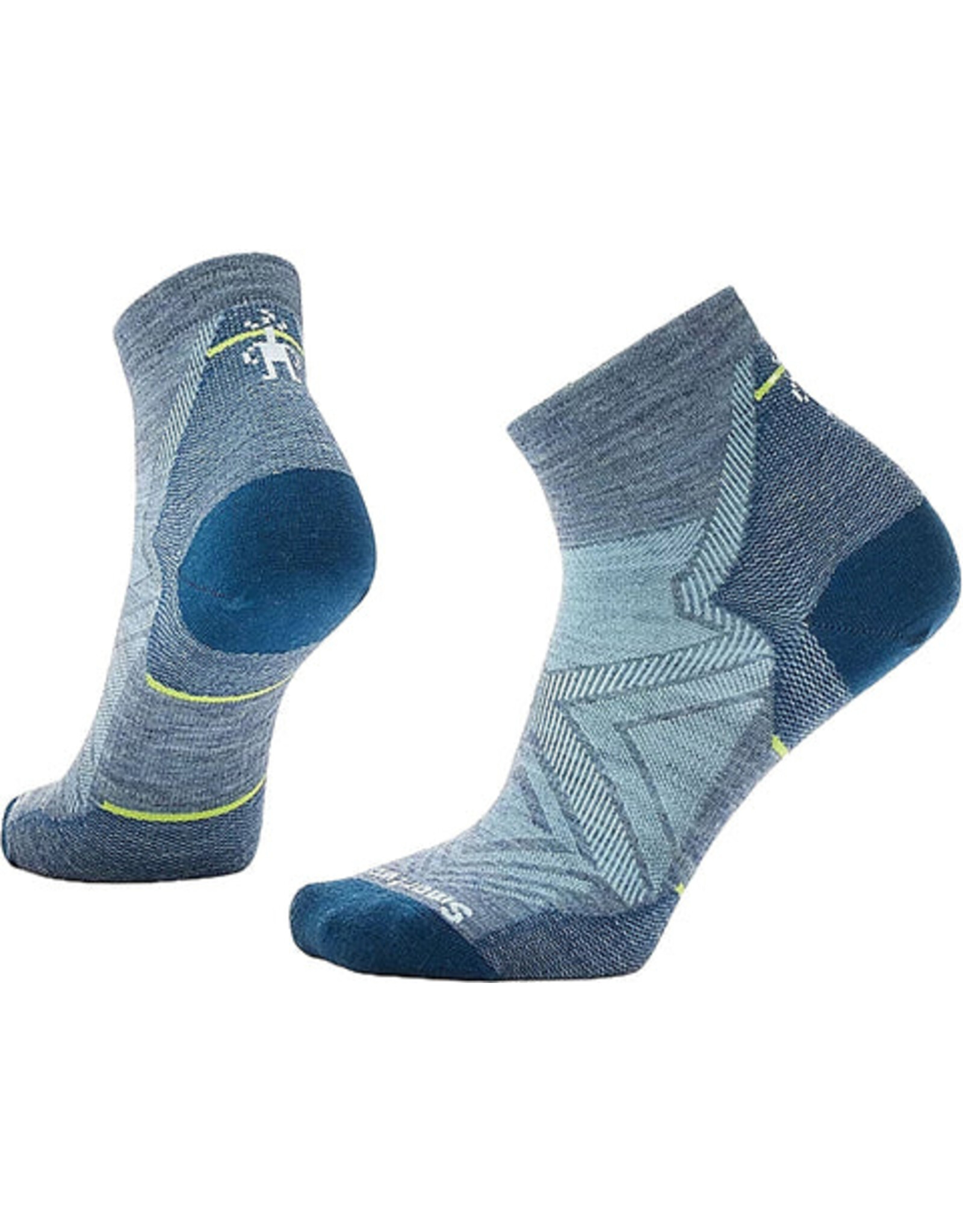 Smartwool Women's Run Zero Cushion Ankle Socks PEWTER BLUE M