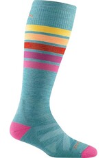 Darn Tough Darn Tough Snowburst OTC Midweight with Cushion WMN  Aqua Small