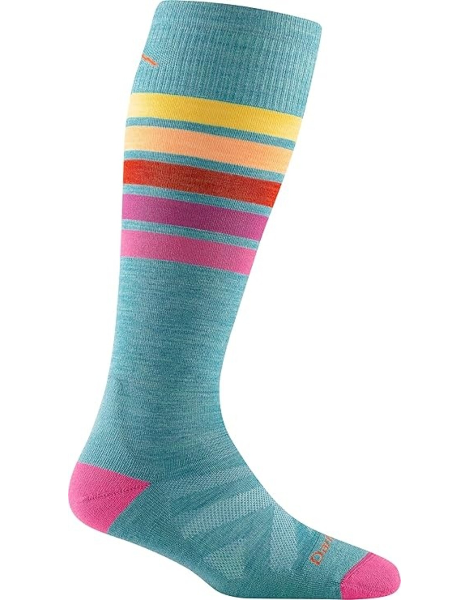 Darn Tough Darn Tough Snowburst OTC Midweight with Cushion WMN  Aqua Small