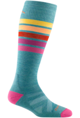 Darn Tough Darn Tough Womens Snowburst OTC Midweight with Cushion Aqua