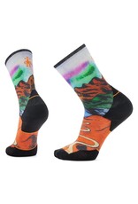 Smartwool Smartwool Trail Run Targeted Cushion Singletrack Print Crew Socks ORANGE RUST L