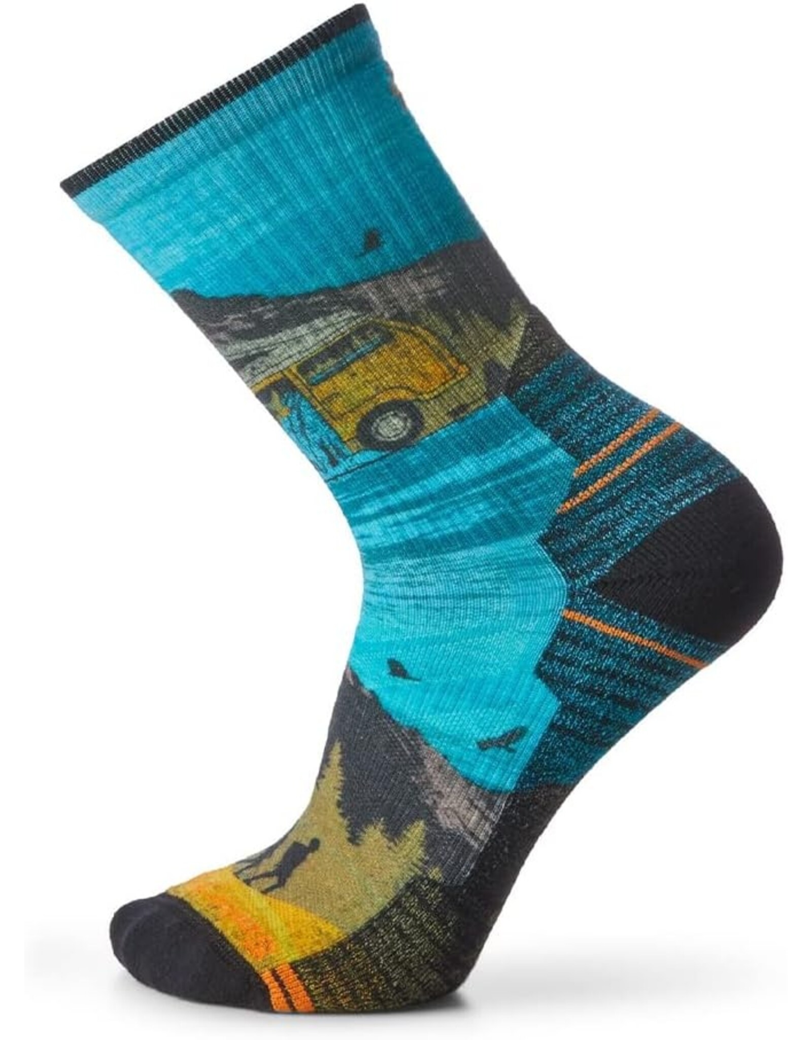 Smartwool Smartwool Hike Light Cushion Great Excursion Print Crew Socks MULTI COLOR L