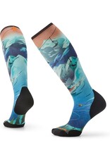 Smartwool Smartwool Women's Ski Targeted Cushion Lift Bunny Print OTC Socks NEPTUNE BLUE L