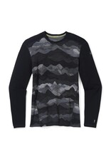 Smartwool Smartwool Men's Classic Thermal Merino Base Layer Pattern Crew Boxed Black Mountain Scape Smartwool Smartwool Men's Classic Thermal Merino Base Layer Pattern Crew Boxed Black Mountain Scape