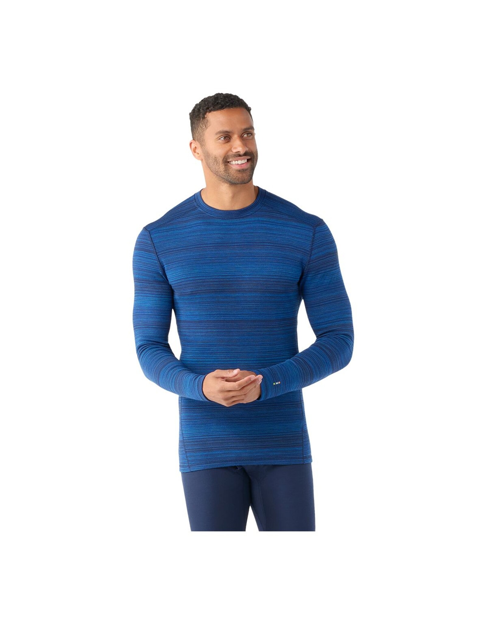 Smartwool Smartwool Men's Classic Thermal Merino Base Layer Crew Boxed Laguna Blue Heather
