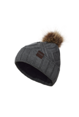Kombi Kombi CABLE BEANIE-HEATHER GREY F25