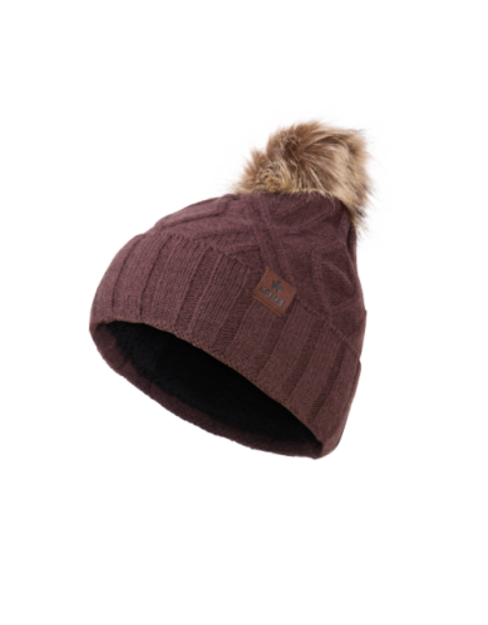 Kombi Kombi CABLE BEANIE-DARK CHOCO F25