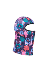 Kombi Kombi VELVET FLEECE BALACLAVA CHILDREN-PURPLE RAINBOW FLOWER F25