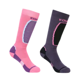Kombi Kombi THE BRAVE TWIN PACK JUNIOR SOCK-BARBIE PINK F25