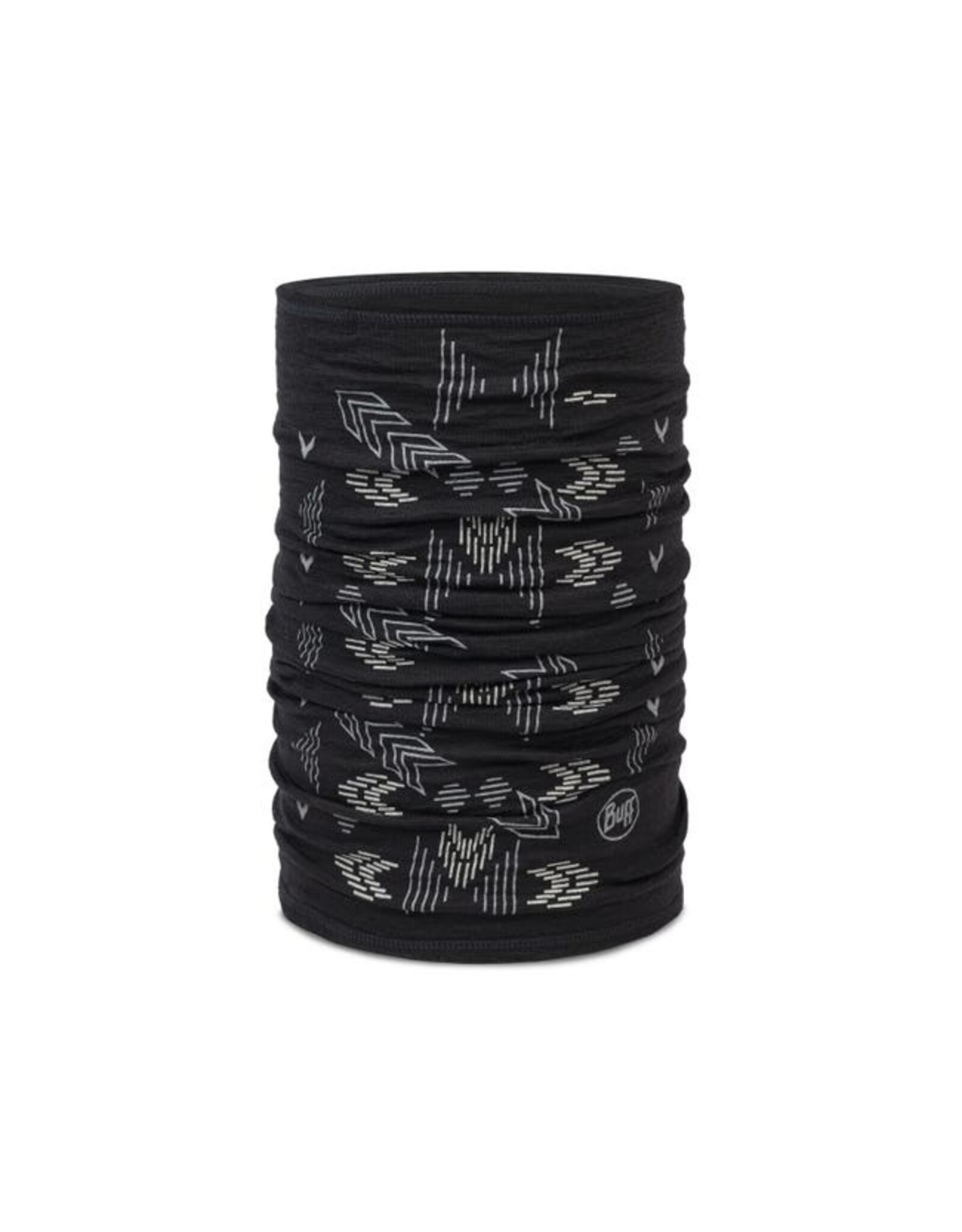 Buff Headwear BUFF MERINO LIGHTWEIGHT PRINTS VANYR ADULT BLACK