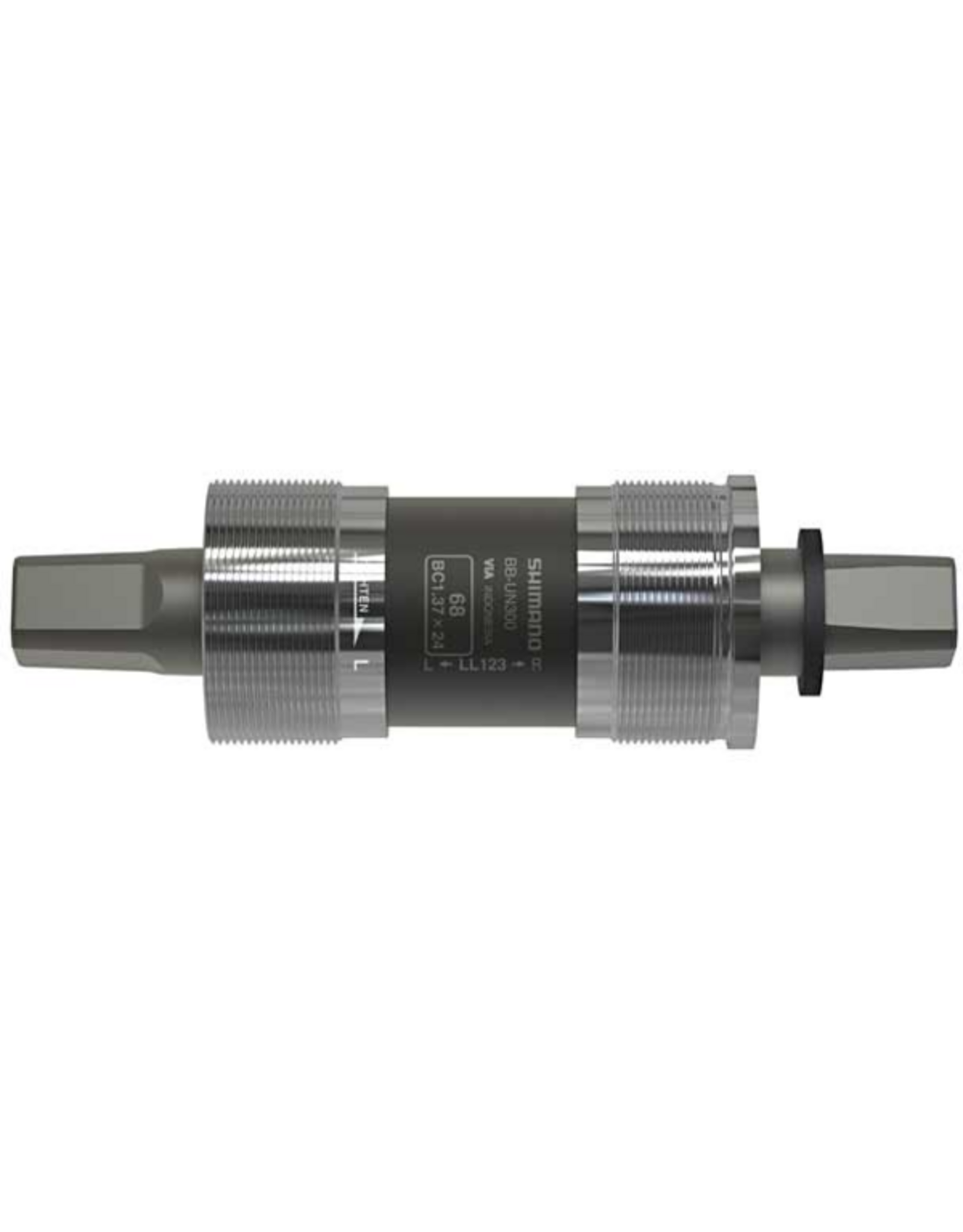 SHIMANO SHIMANO STANDARD BOTTOM BRACKET, BB-UN300, SPINDLE: SQUARE TYPE, SHELL: BSA 68MM, SPINDLE: XL118, W/O FIXING BOLT