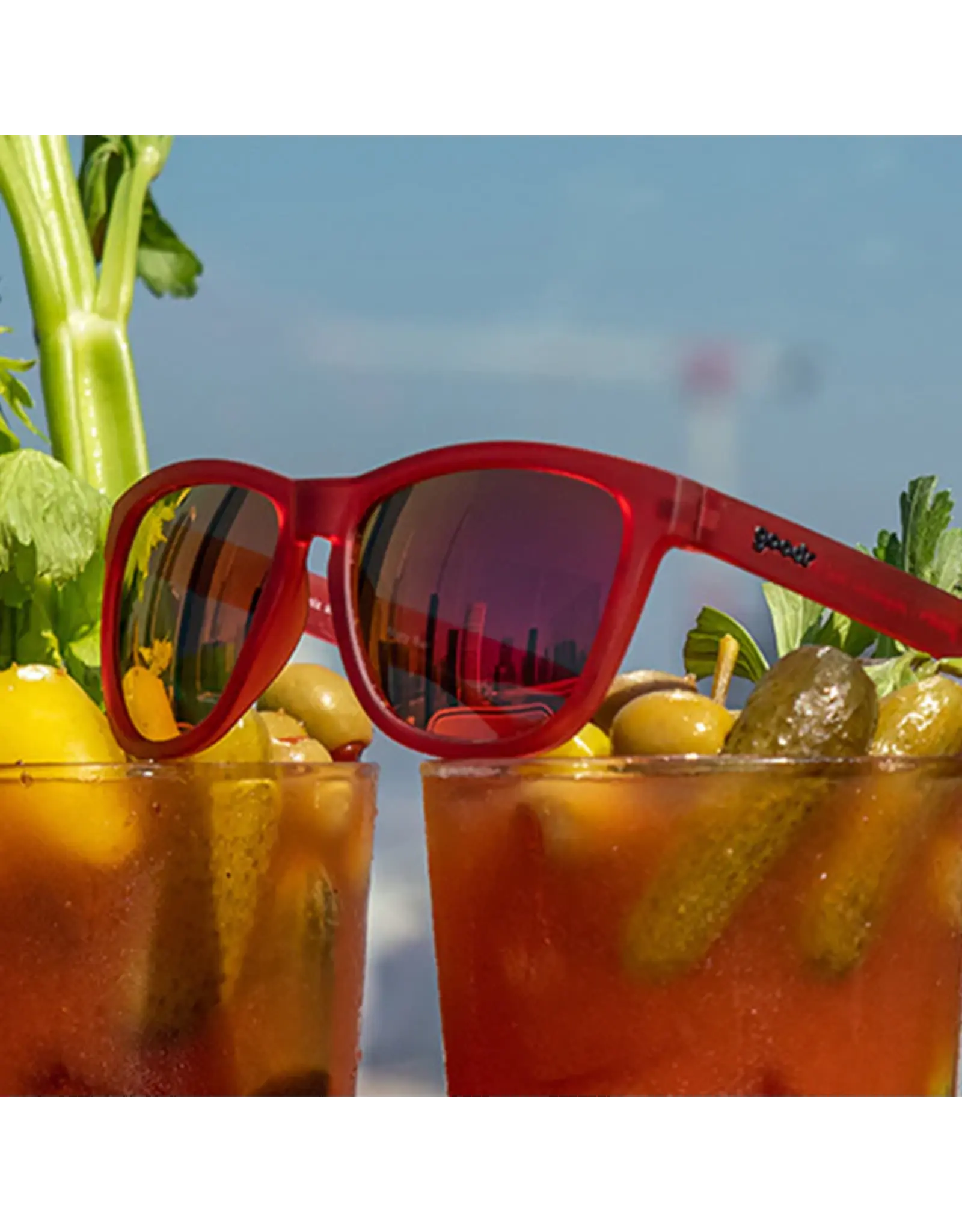 Goodr Goodr Phoenix at a Bloody Mary Bar