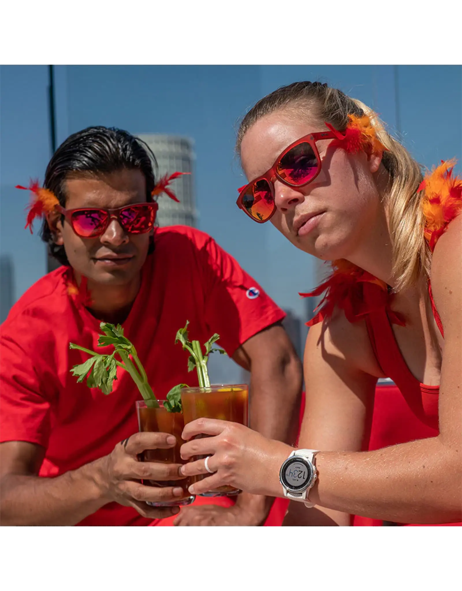 Goodr Goodr Phoenix at a Bloody Mary Bar