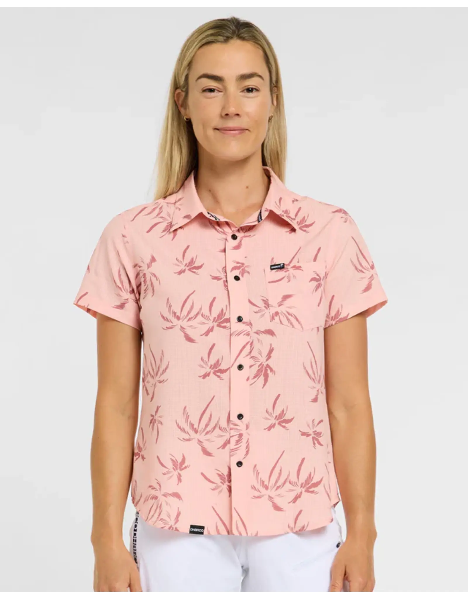Dharco Dharco Womens Tech Party Shirt | Pink Palm