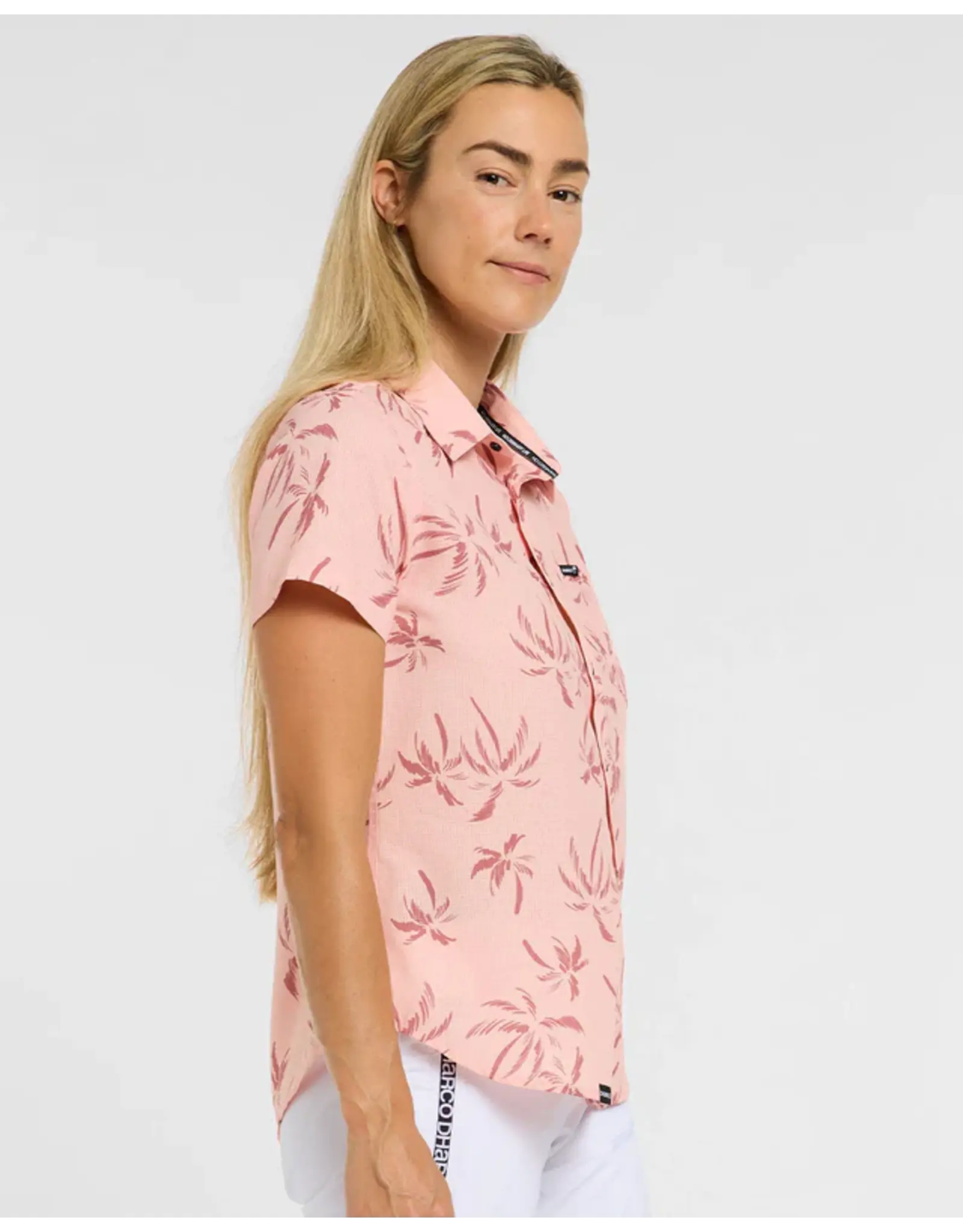 Dharco Dharco Womens Tech Party Shirt | Pink Palm