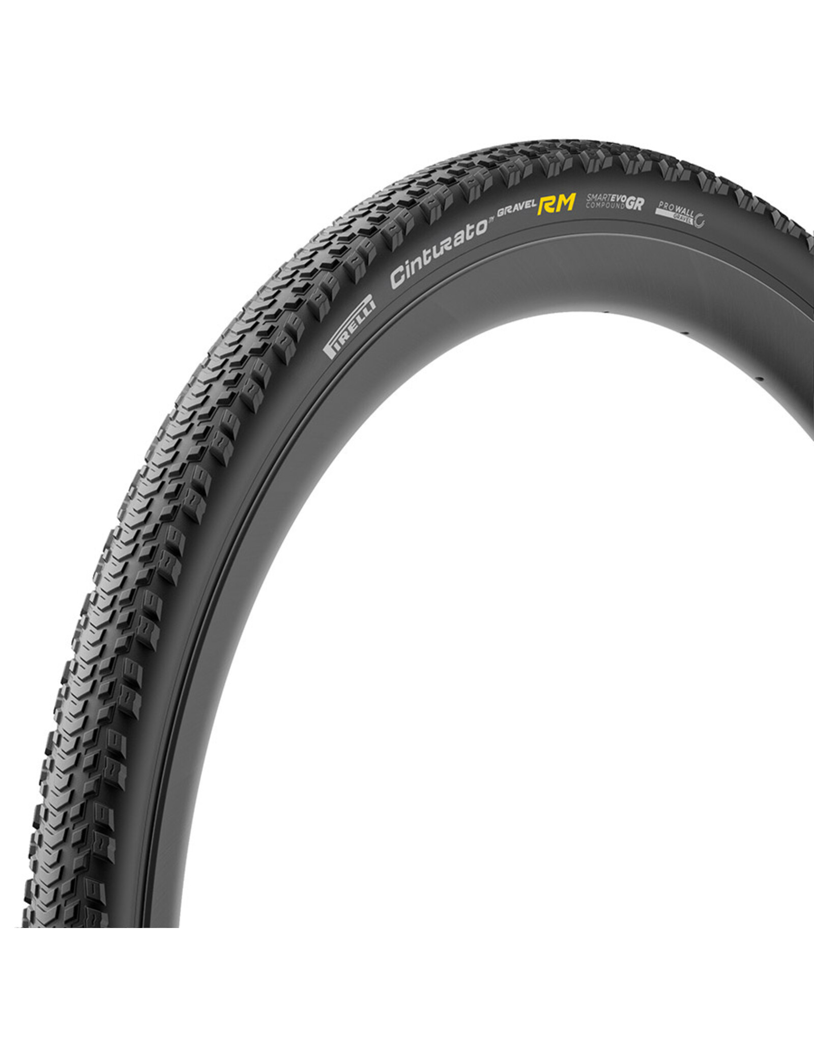 Pirelli Pirelli, Cinturato Gravel RM HP-Line, Gravel Tire, 700x45C, Folding, Tubeless Ready, SmartEVO GR, ProWALL Gravel, 120TPI, Black