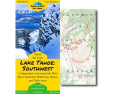 BackCountry Ski Maps Lake Tahoe Southwest