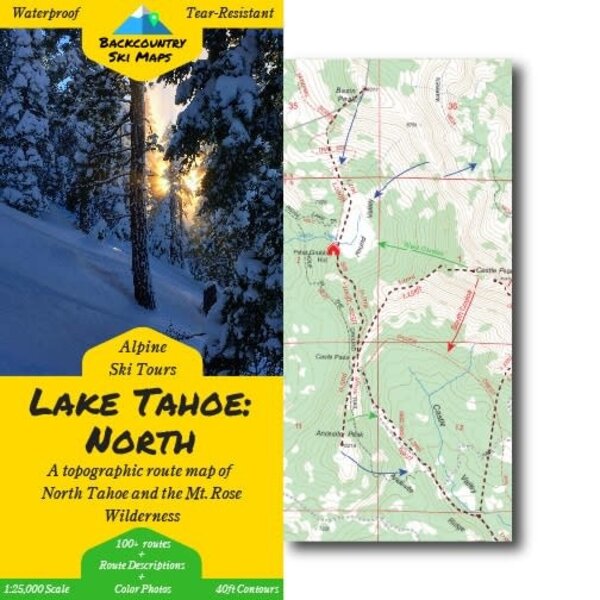 BackCountry Ski Maps Lake Tahoe North