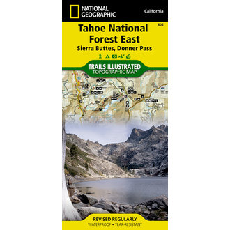 National Geographic National Geographic Tahoe National Forest East: Sierra Buttes/Donner Pass Map #805 National Geographic National Geographic Tahoe National Forest East: Sierra Buttes/Donner Pass Map #805