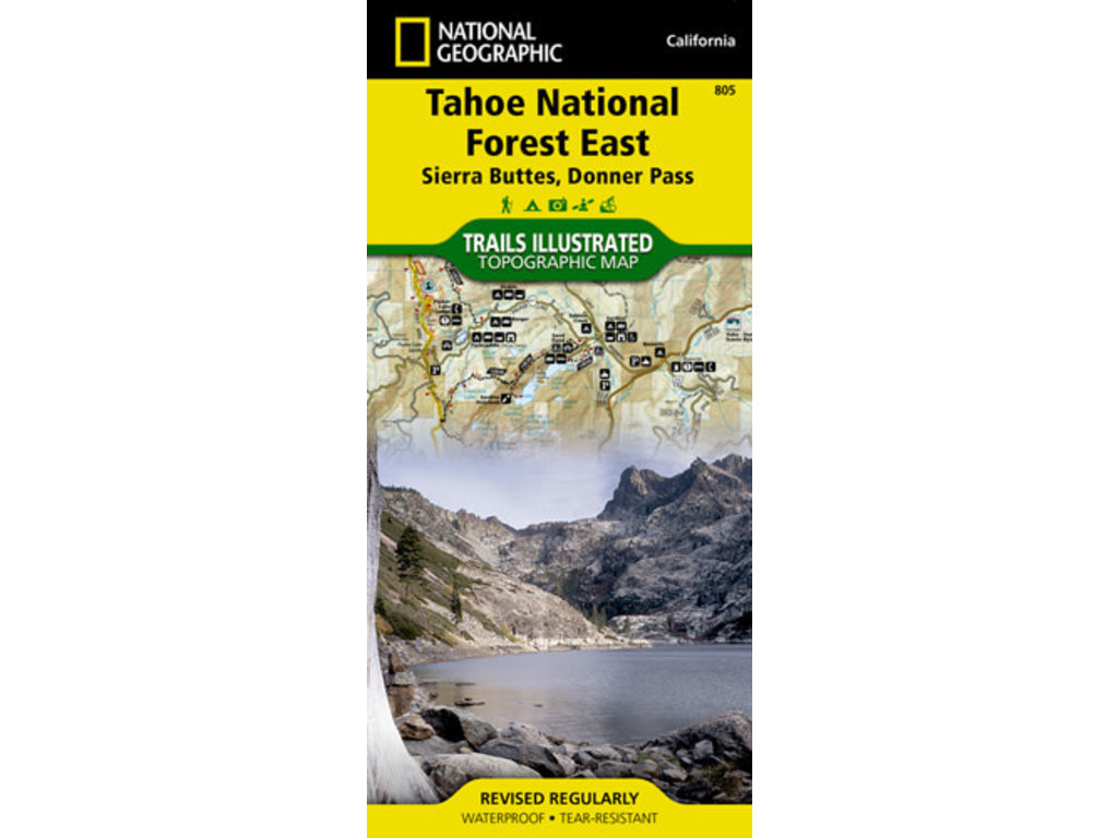 National Geographic National Geographic Tahoe National Forest West: Yuba/American Rivers Map #804