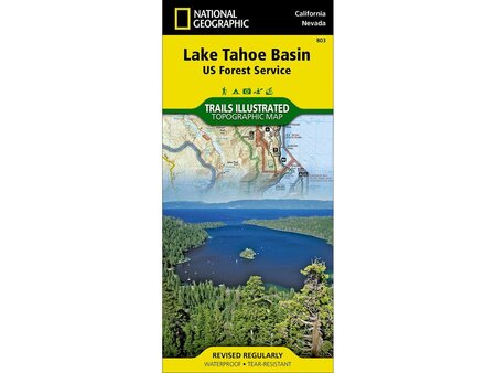 National Geographic National Geographic Lake Tahoe Basin Map #803