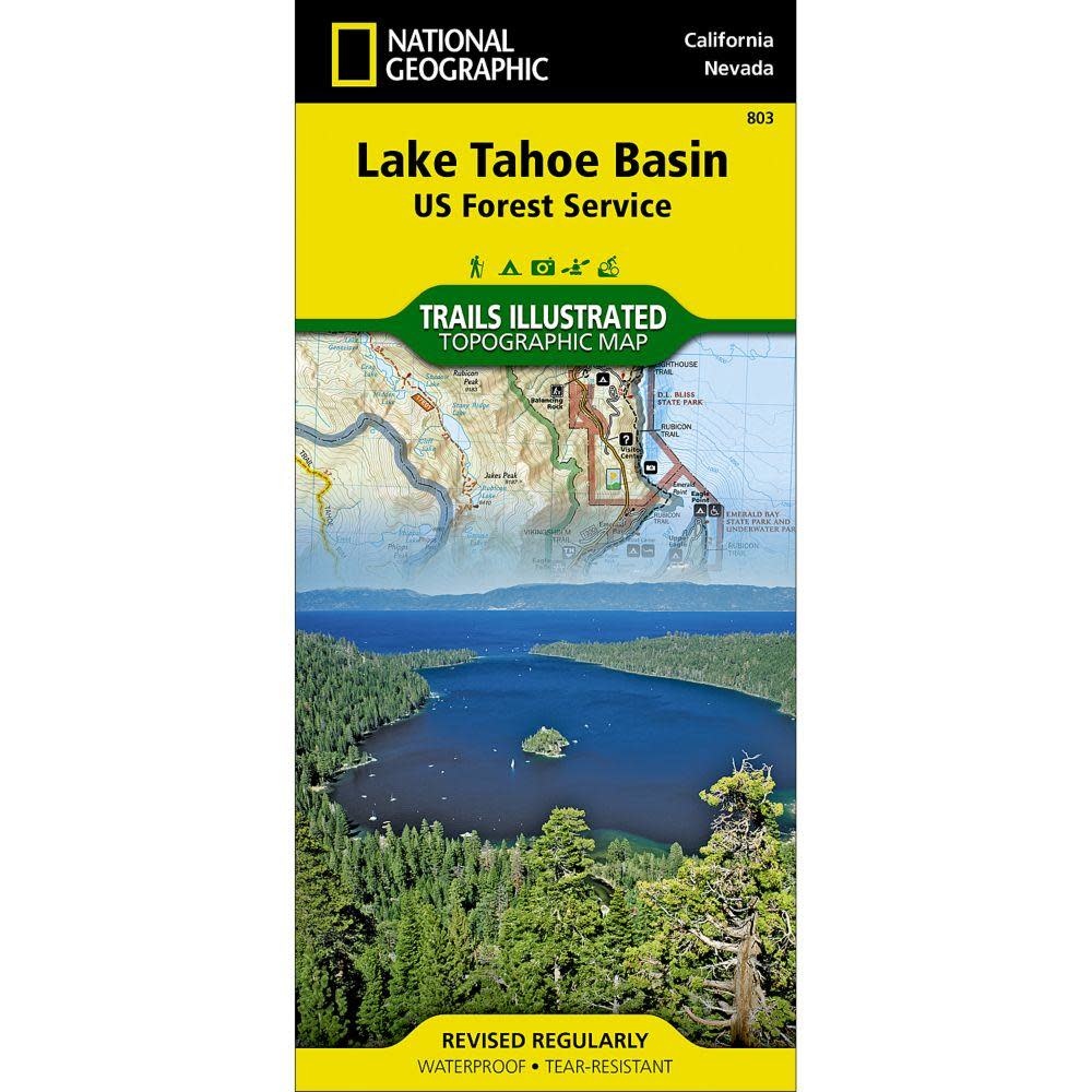 National Geographic National Geographic Lake Tahoe Basin Map #803