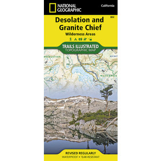National Geographic National Geographic Desolation & Granite Chief: Wilderness Areas Map #802 National Geographic National Geographic Desolation & Granite Chief: Wilderness Areas Map #802