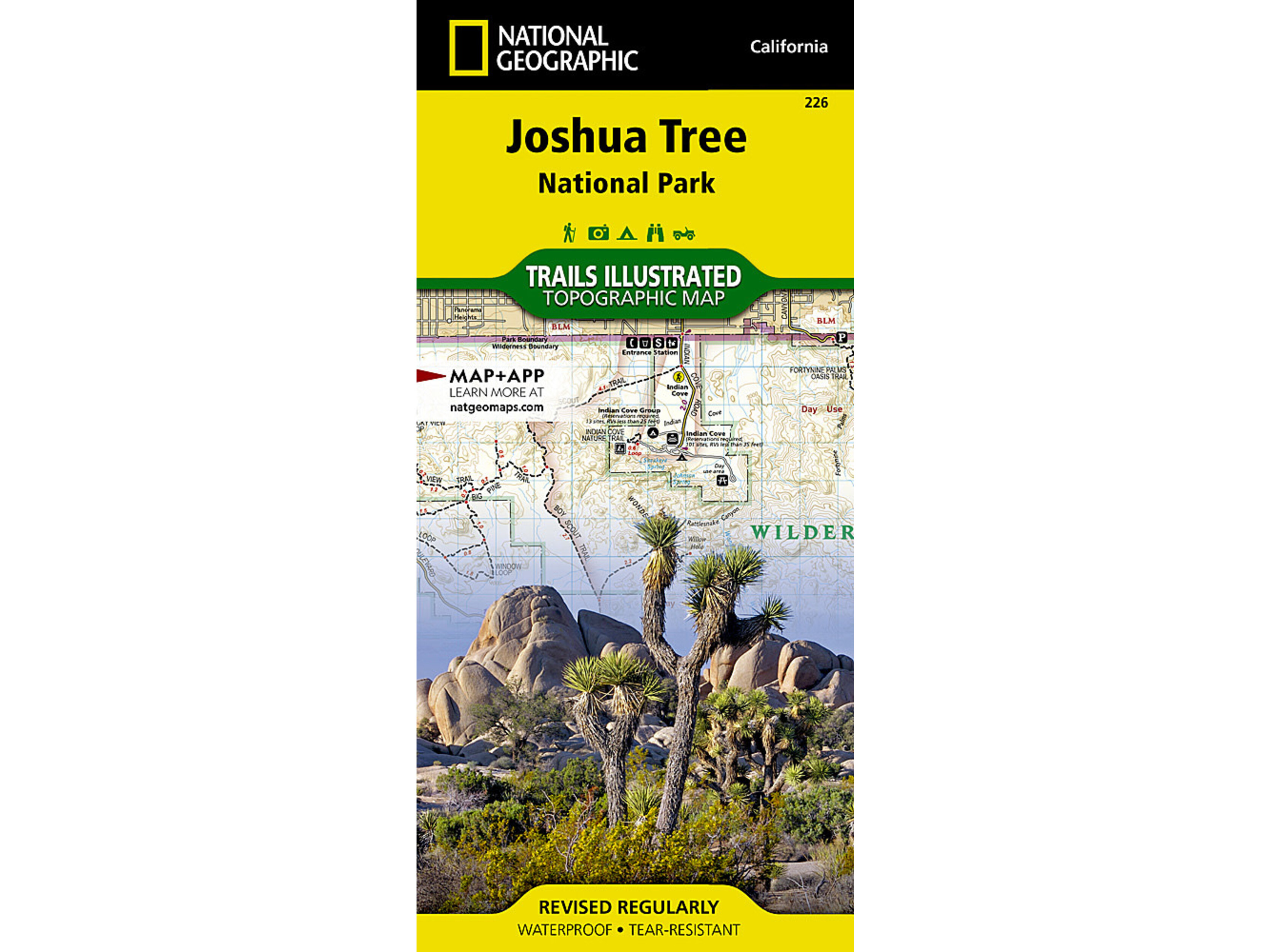 National Geographic Joshua Tree National Park Map #226 - The BackCountry