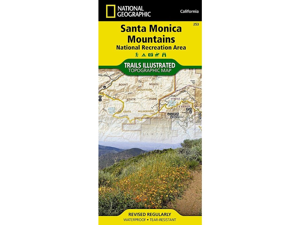 National Geographic National Geographic Santa Monica Mountains: National Recreation Area California, USA Map #253