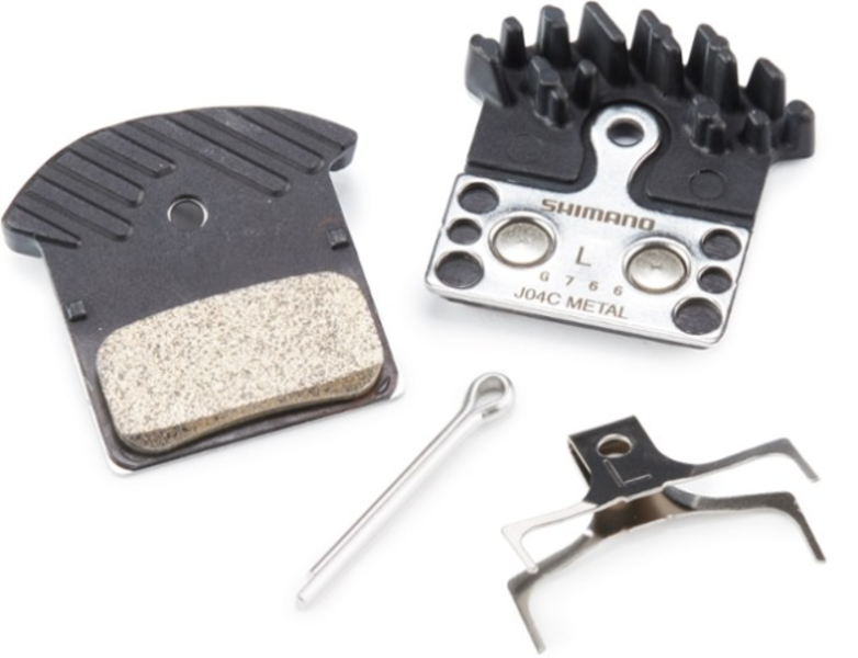 Shimano Shimano J04C Metal Disc Brake Pads and Spring with Fin