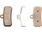 Shimano Shimano D02S-MX Disc Brake Pad & Spring - Metal Steel Back Plate, One Pair
