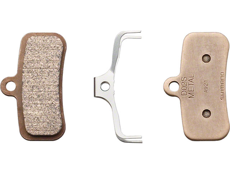 Shimano Shimano D02S-MX Disc Brake Pad & Spring - Metal Steel Back Plate, One Pair