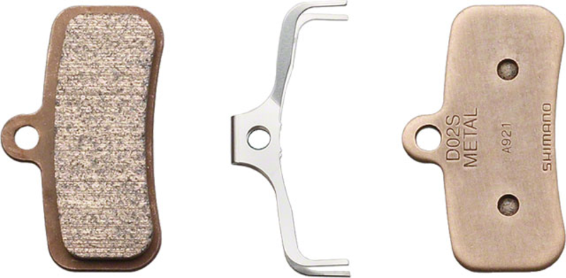 Shimano Shimano D02S-MX Disc Brake Pad & Spring - Metal Steel Back Plate, One Pair