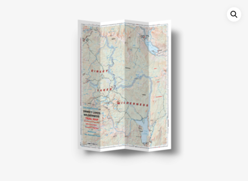 Tom Harrison Dinkey Lakes Wilderness Map