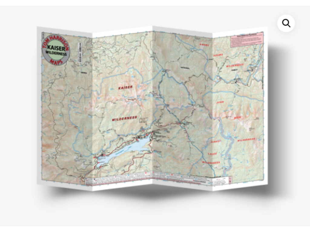 Tom Harrison Kaiser Wilderness trail Map