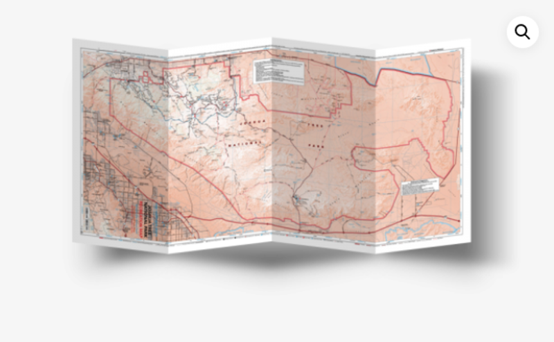 Tom Harrison Joshua Tree National Park Recreation Map