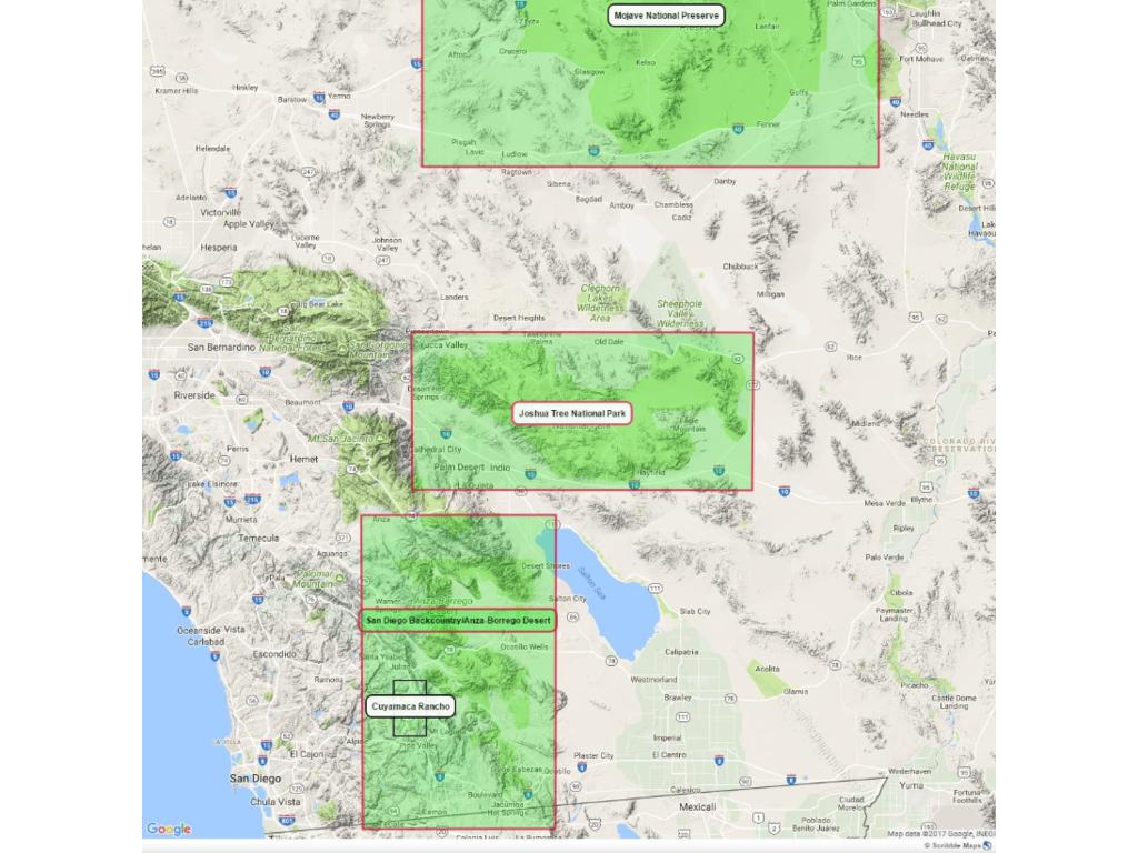 Tom Harrison Joshua Tree National Park Recreation Map