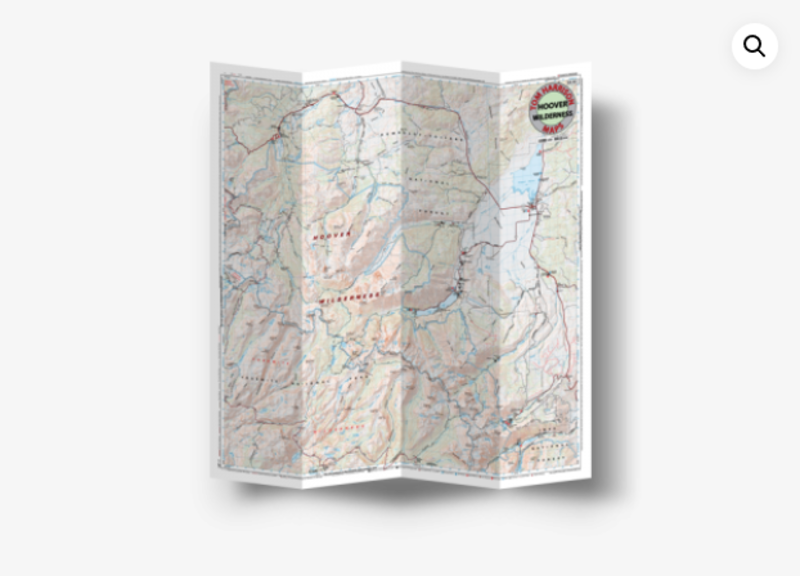 Tom Harrison Hoover Wilderness Map