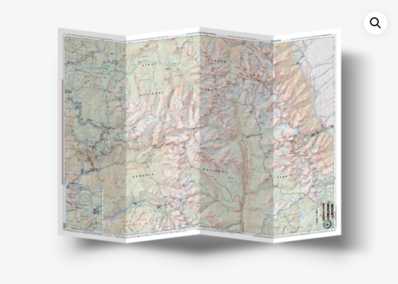 Tom Harrison Mt. Whitney High Country Map