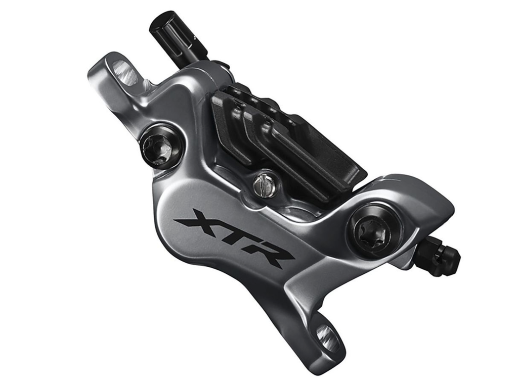 Shimano Shimano XTR BL- M9120/BR-M9120 Disc Brake and Lever - Front Hydraulic Post Mount Finned Metal Pads Gray